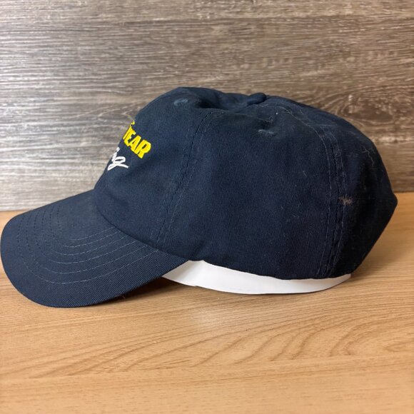Goodyear Hat Cap Strap Back Blue Navy Tires Racing Outdoors Mens - Picture 4 of 9